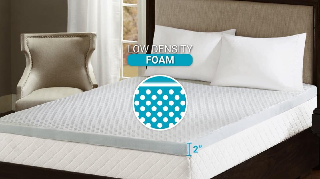 flexapedic 2-inch memory foam mattress topper