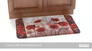 Home Dynamix Calm Chef Poppies Floor Mat Bed Bath Beyond Calm Chef Poppies Floor Mat Video