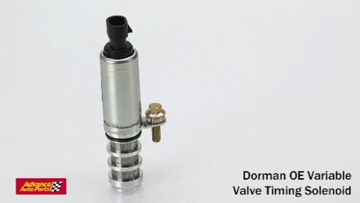 Dorman OE Variable Valve Timing Solenoid Advance Auto carries Dorman Variable Valve Timing Solenoids that are direct-fit replacements that will restore your vehicle's performance and fuel efficiency.  These high-quality VVT solenoids are designed to resist wear and tear and come with a Limited Lifetime Warranty.